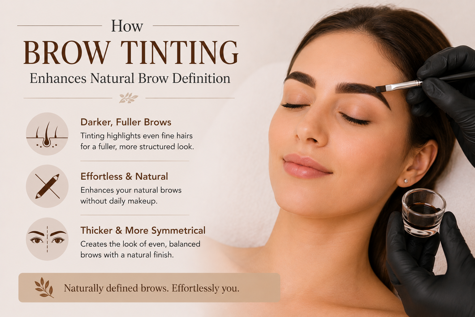 brow tinting services