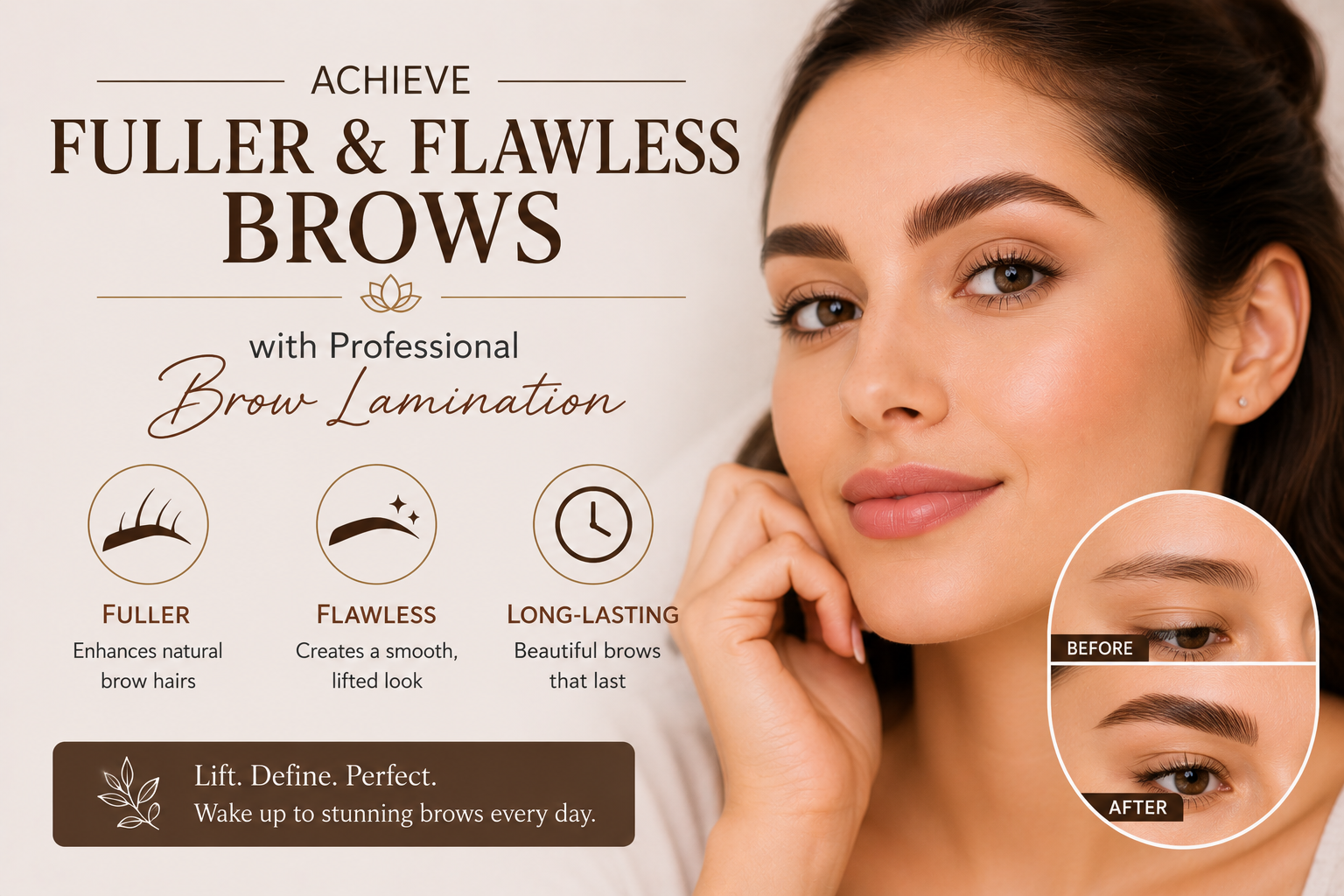 brow lamination treatment