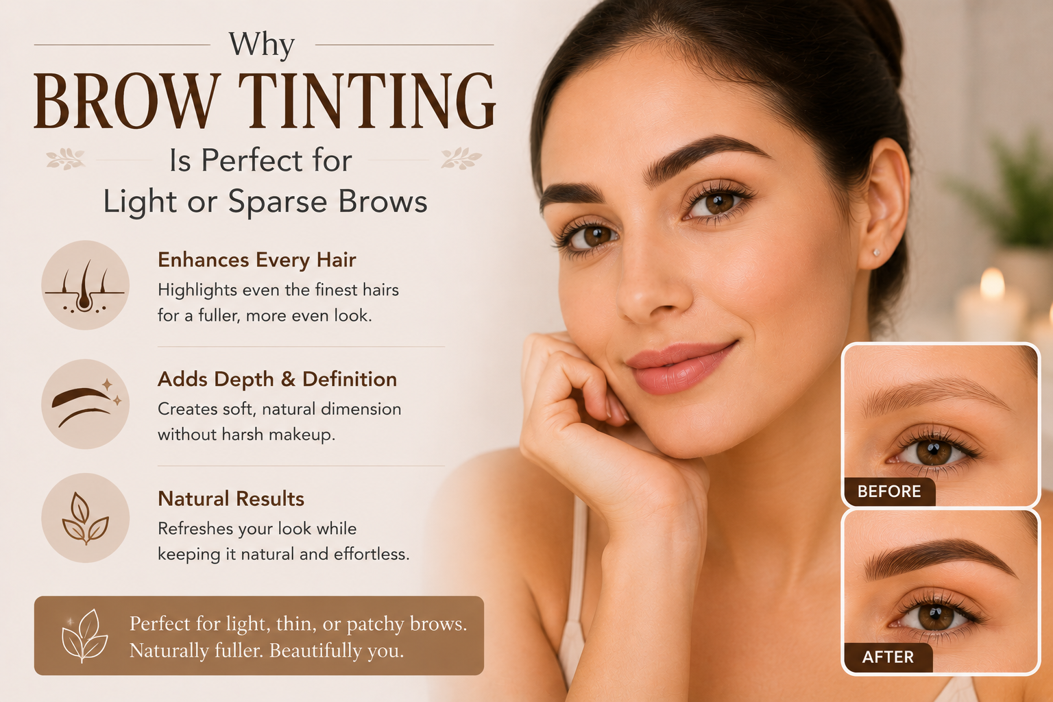 brow tinting services