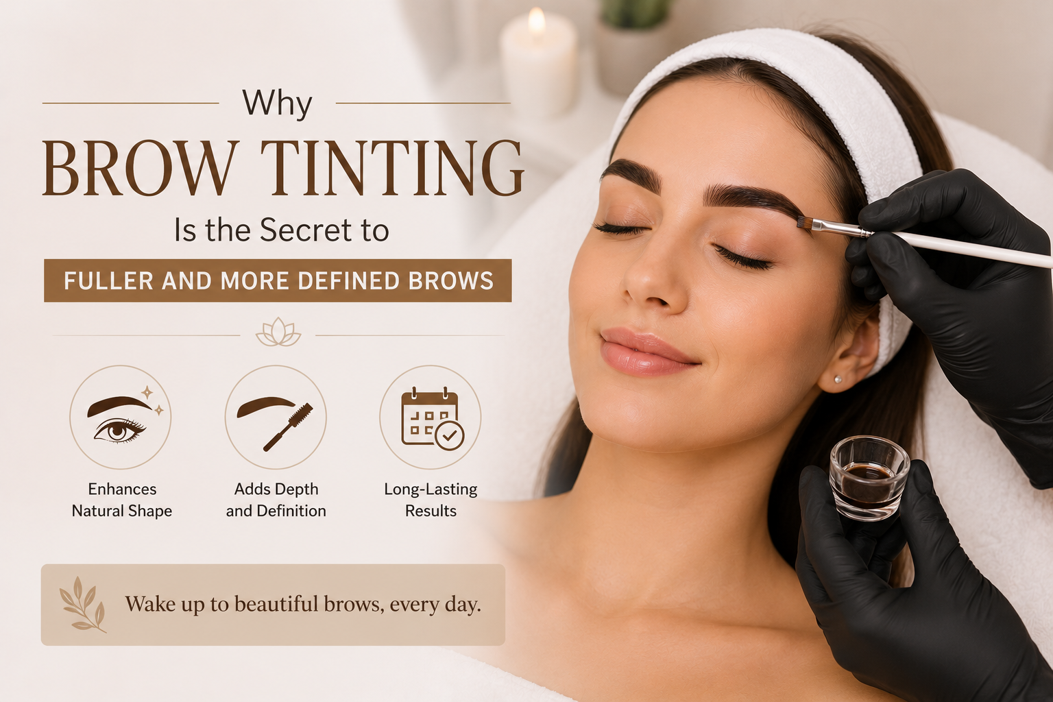 brow tinting services